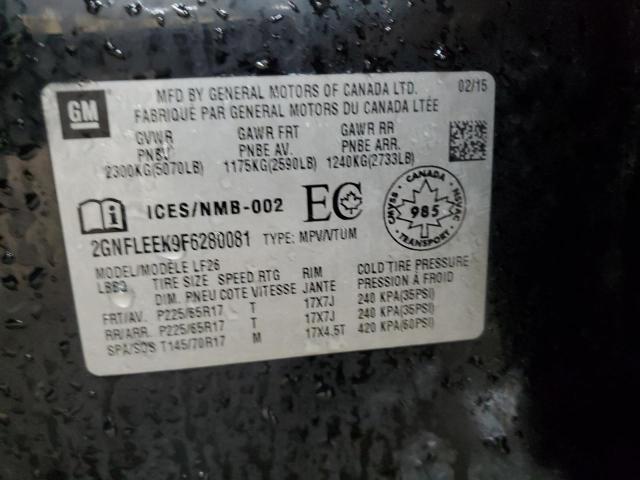 2015 CHEVROLET EQUINOX LS 2GNFLEEK9F6280081