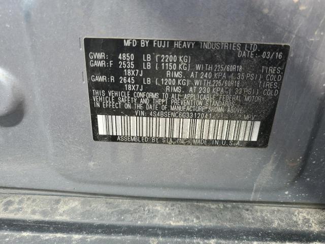 2016 SUBARU OUTBACK 3. 4S4BSENC6G3312041