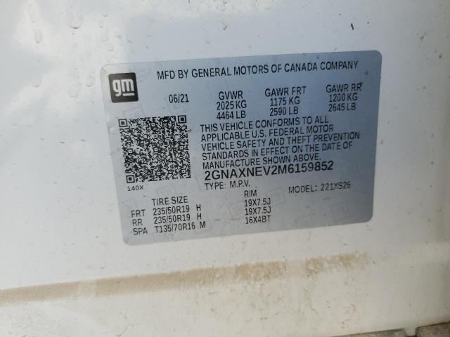2021 CHEVROLET EQUINOX PR 2GNAXNEV2M6159852
