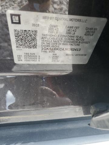 2018 GMC YUKON SLT 1GKS1BKC4JR363413