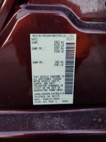 2023 NISSAN ALTIMA SV 1N4BL4DV6PN349633
