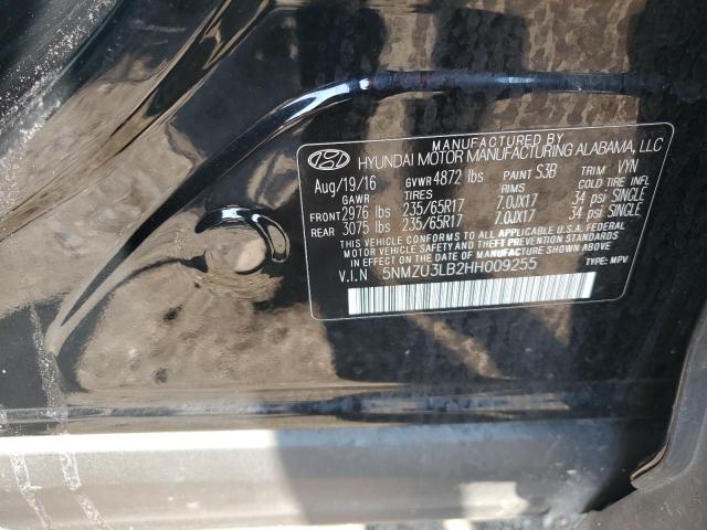 2017 HYUNDAI SANTA FE S 5NMZU3LB2HH009255
