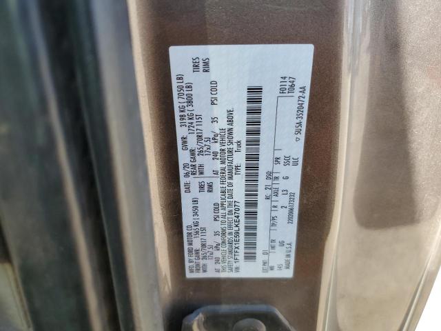 2020 FORD F150 SUPER CAB - 1FTFX1E59LKE47077