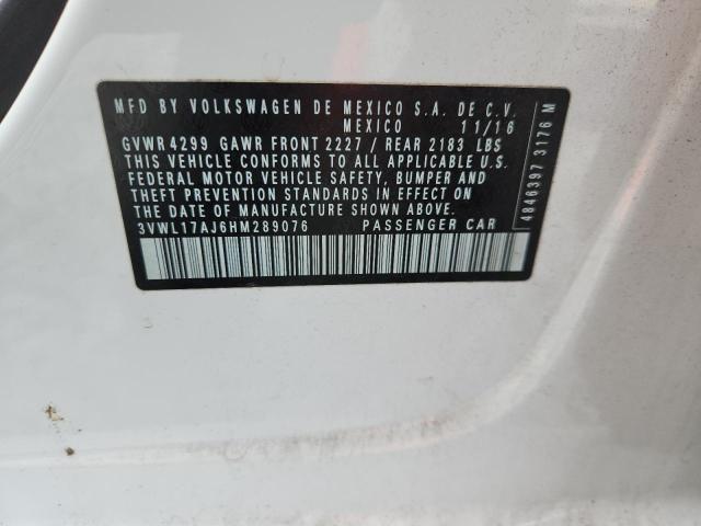 2017 VOLKSWAGEN JETTA SEL 3VWL17AJ6HM289076