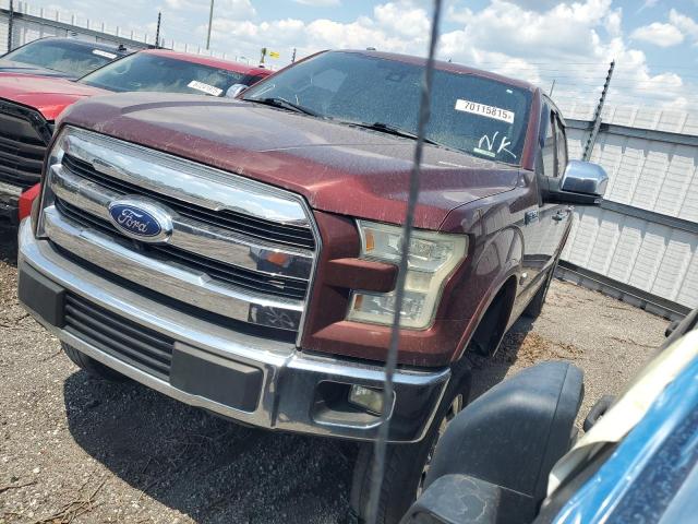 FORD F150 SUPERCREW 2015 maroon crew pic gas 1FTEW1CF8FFC70786 photo #1
