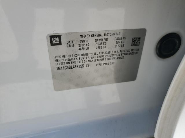2015 CHEVROLET MALIBU 1LT 1G11C5SL4FF355123