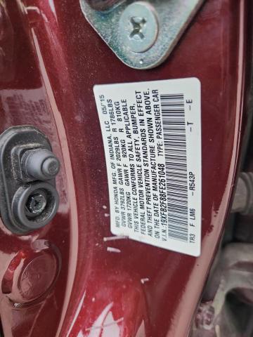 2015 HONDA CIVIC EX - 19XFB2F88FE261048