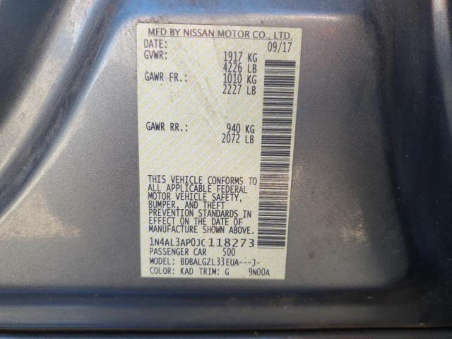 2018 NISSAN ALTIMA 2.5 - 1N4AL3AP0JC118273