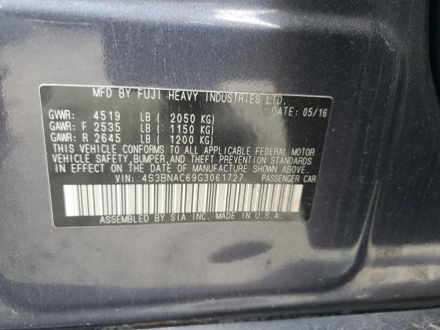 2016 SUBARU LEGACY 2.5 - 4S3BNAC69G3061727
