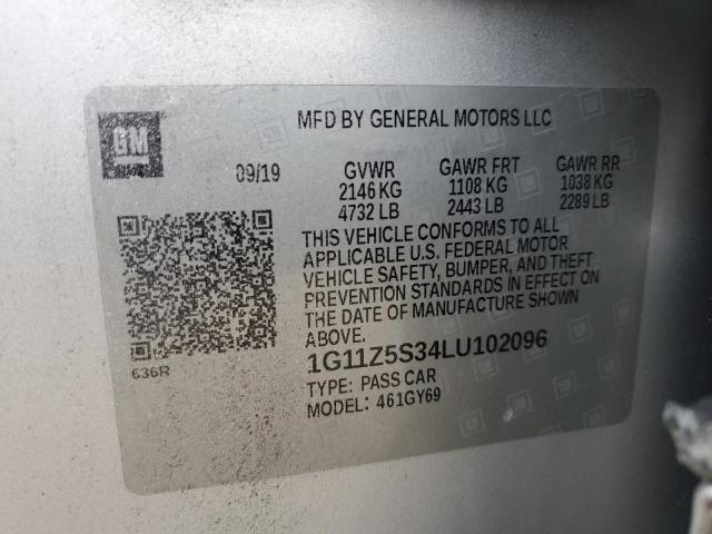 2020 CHEVROLET IMPALA LT 1G11Z5S34LU102096