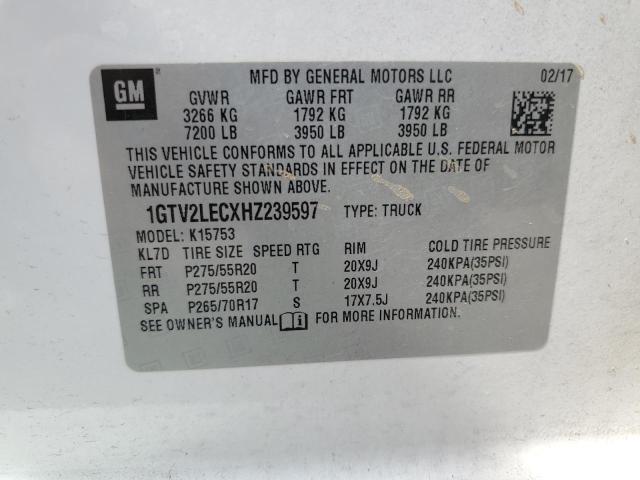 2017 GMC SIERRA K15 - 1GTV2LECXHZ239597