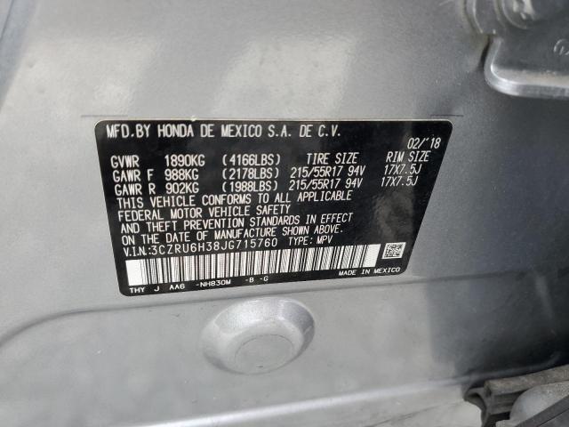 2018 HONDA HR-V LX 3CZRU6H38JG715760