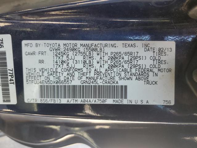 2013 TOYOTA TACOMA - 5TFUU4EN5DX066557