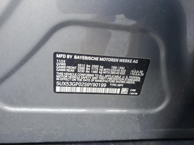 2025 BMW X3 30 XDRIVE 5UX53GP02S9Y90199
