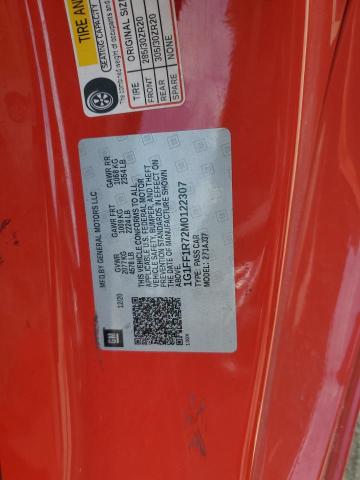 2021 CHEVROLET CAMARO LZ 1G1FF1R72M0122307