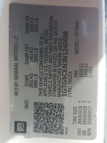 2022 GMC CANYON ELEVATION 1GTG5CEN3N1240098