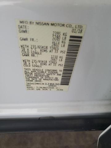 2018 NISSAN MURANO S 5N1AZ2MH5JN128630