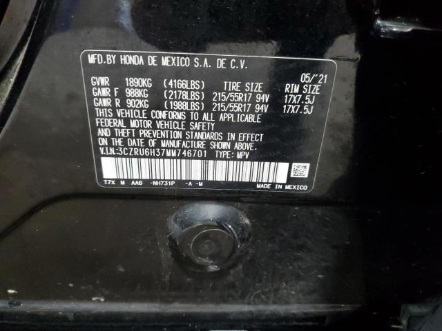 2021 HONDA HR-V LX 3CZRU6H37MM746701