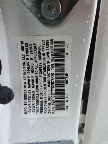 2016 HONDA CIVIC EX 19XFC2F77GE078620