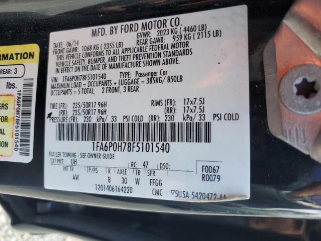 2015 FORD FUSION SE 1FA6P0H78F5101540