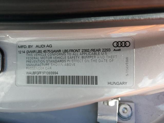 2015 AUDI A3 PREMIUM WAUBFGFF1F1093994