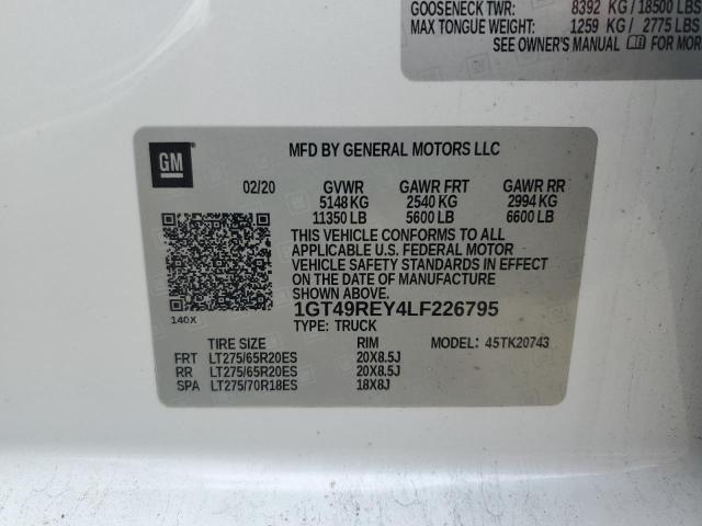 2020 GMC SIERRA K2500 DENALI 1GT49REY4LF226795