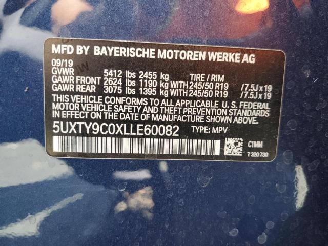 2020 BMW X3 XDRIVEM 5UXTY9C0XLLE60082