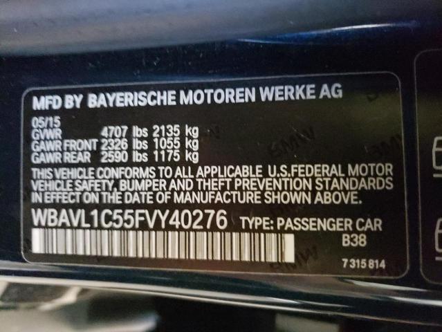 2015 BMW X1 XDRIVE28I WBAVL1C55FVY40276
