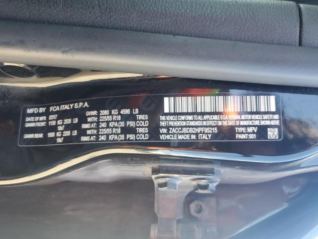 2017 JEEP RENEGADE L ZACCJBDB2HPF95215