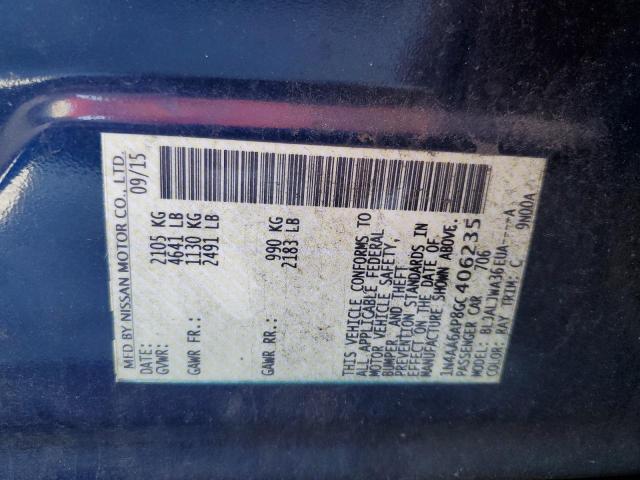 2016 NISSAN MAXIMA 3.5 1N4AA6AP8GC406235