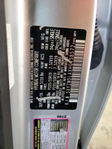 2017 HYUNDAI SANTA FE S 5XYZWDLAXHG458572