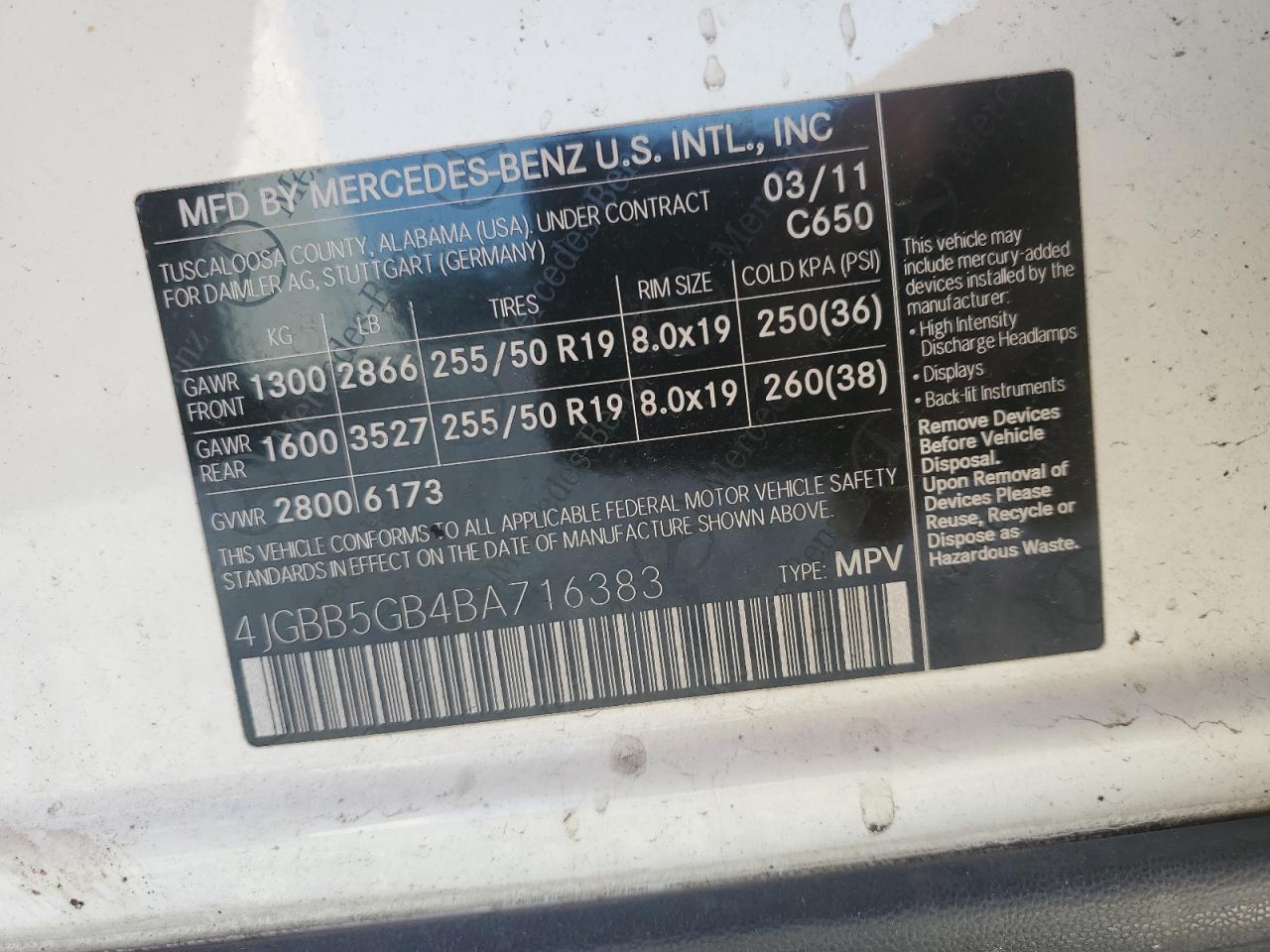 MERCEDES-BENZ M-CLASS 350