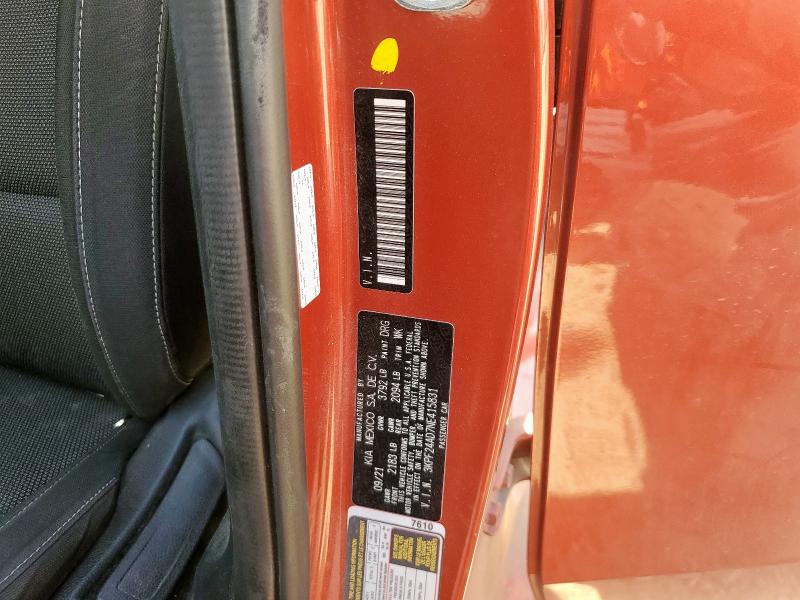 2022 KIA FORTE FE 3KPF24AD7NE415831