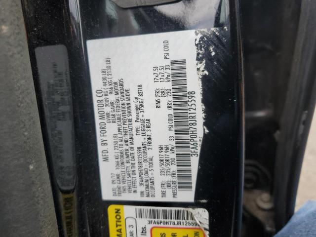 2018 FORD FUSION SE 3FA6P0H78JR125598