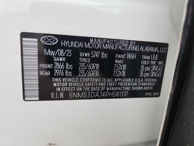 2023 HYUNDAI SANTA FE S 5NMS3DAJ4PH581317