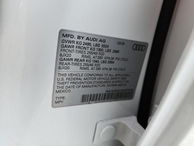 2025 AUDI Q5 PREMIUM WA12AAGU6S2016189