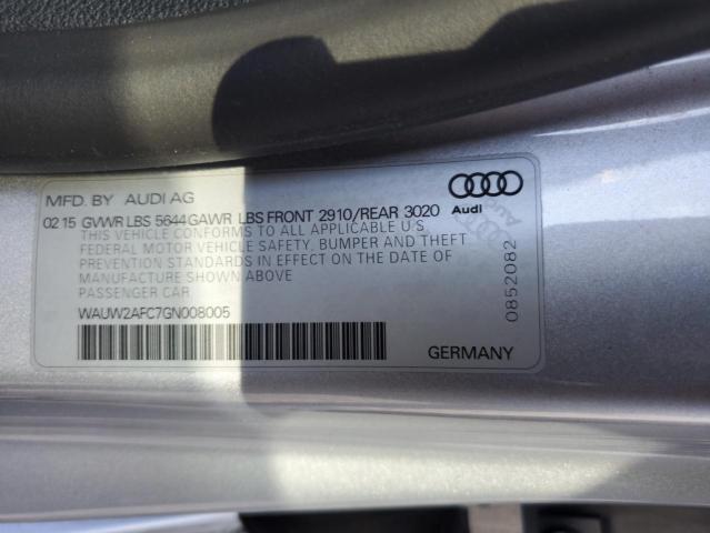 2016 AUDI S7 PRESTIGE WAUW2AFC7GN008005