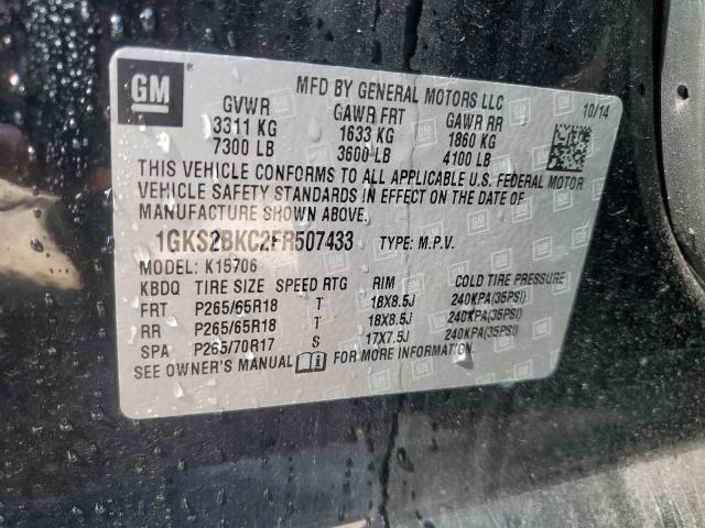 2015 GMC YUKON SLT 1GKS2BKC2FR507433