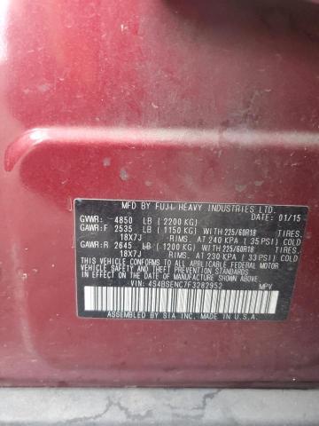 2015 SUBARU OUTBACK 3. 4S4BSENC7F3282952