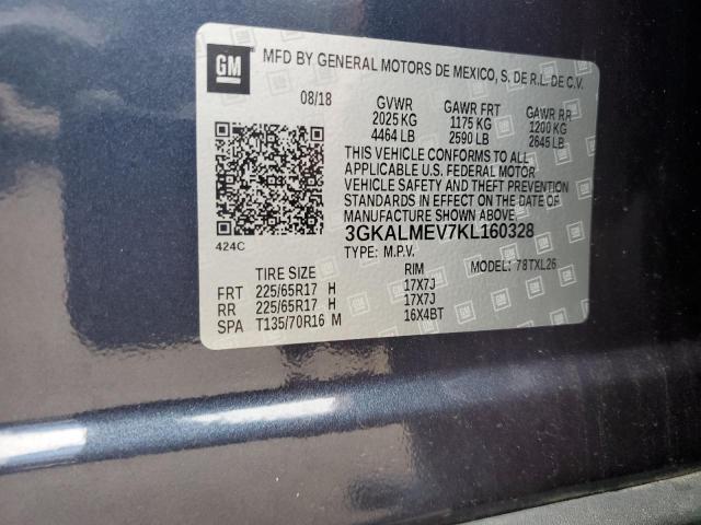 2019 GMC TERRAIN SL 3GKALMEV7KL160328