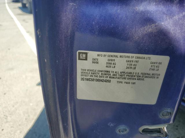 2006 CHEVROLET IMPALA LT #3253936645