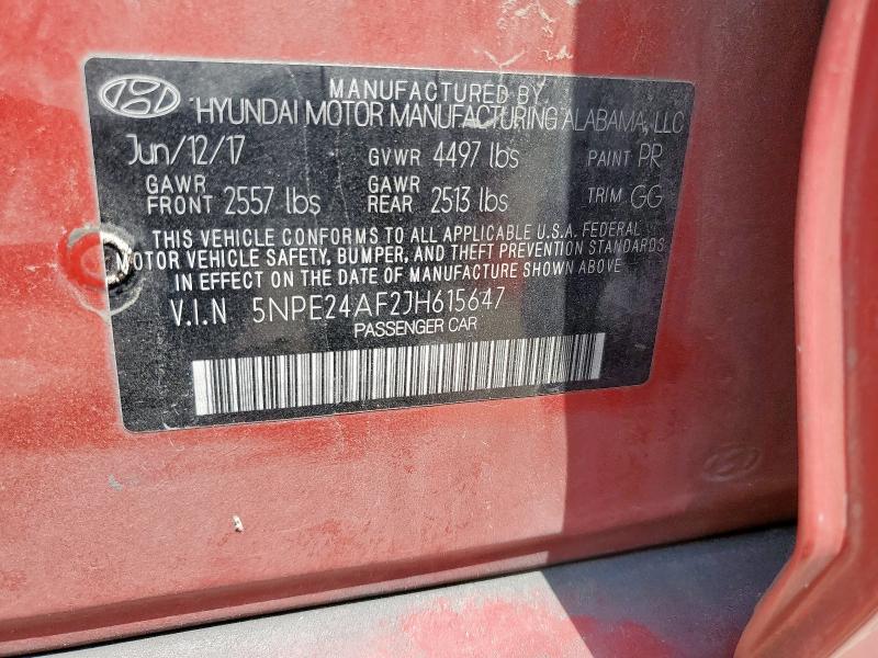 2018 HYUNDAI SONATA SE - 5NPE24AF2JH615647