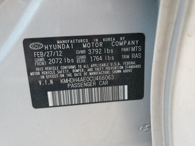 2012 HYUNDAI ELANTRA GL - KMHDH4AE0CU466063
