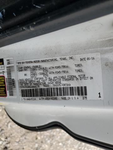 2016 TOYOTA TACOMA ACC - 5TFRX5GN8GX060370