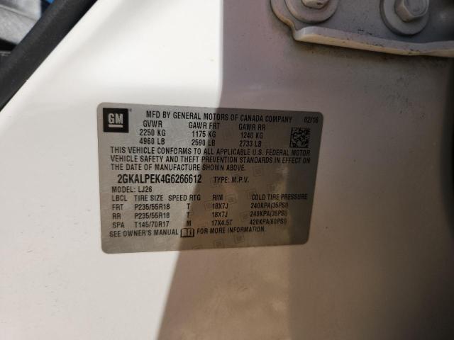 2016 GMC TERRAIN SLT 2GKALPEK4G6266612