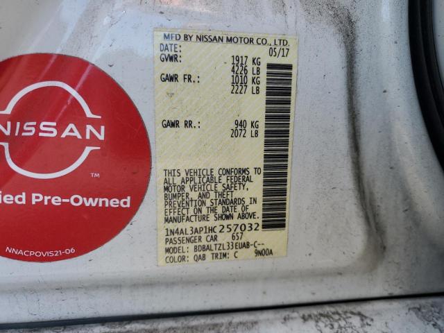 2017 NISSAN ALTIMA 2.5 - 1N4AL3AP1HC257032