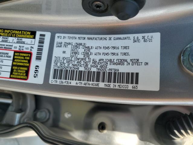 2021 TOYOTA TACOMA DOUBLE CAB 3TYAX5GN2MT015640