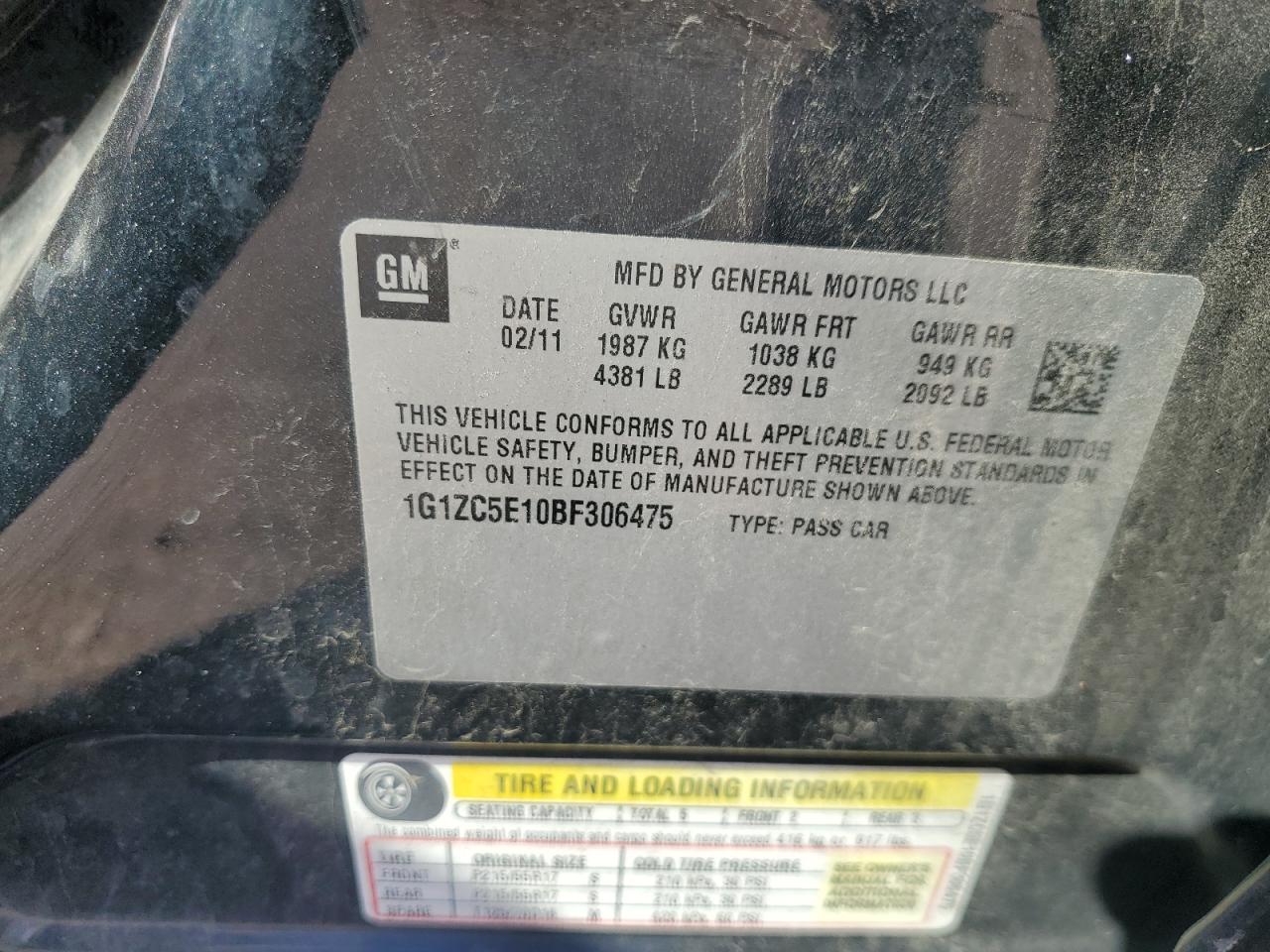 CHEVROLET MALIBU 1LT