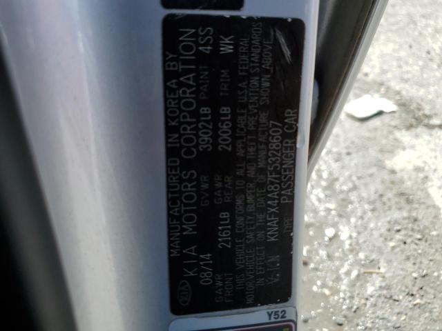 2015 KIA FORTE EX - KNAFX4A87F5328607