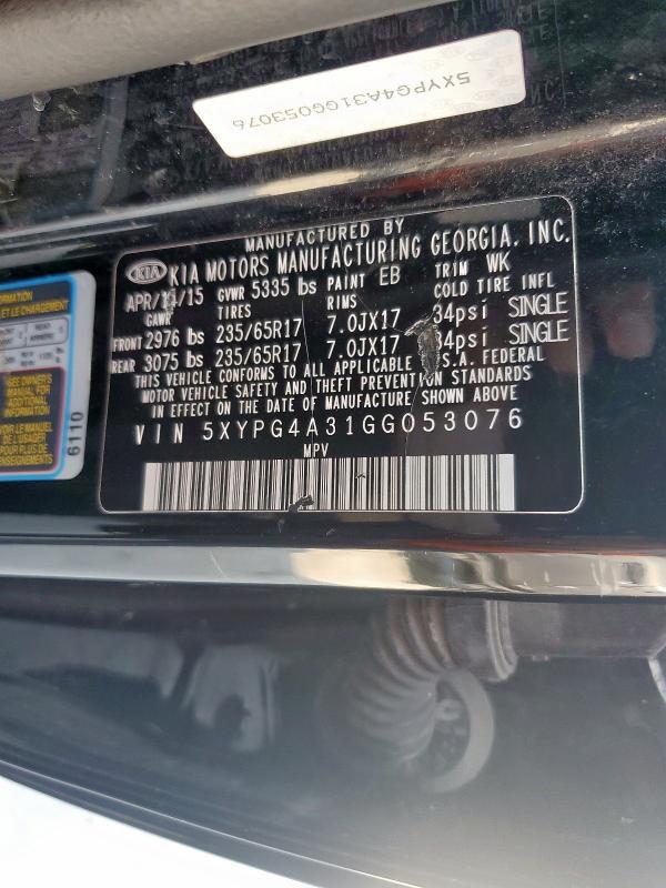 2016 KIA SORENTO LX #3298084144